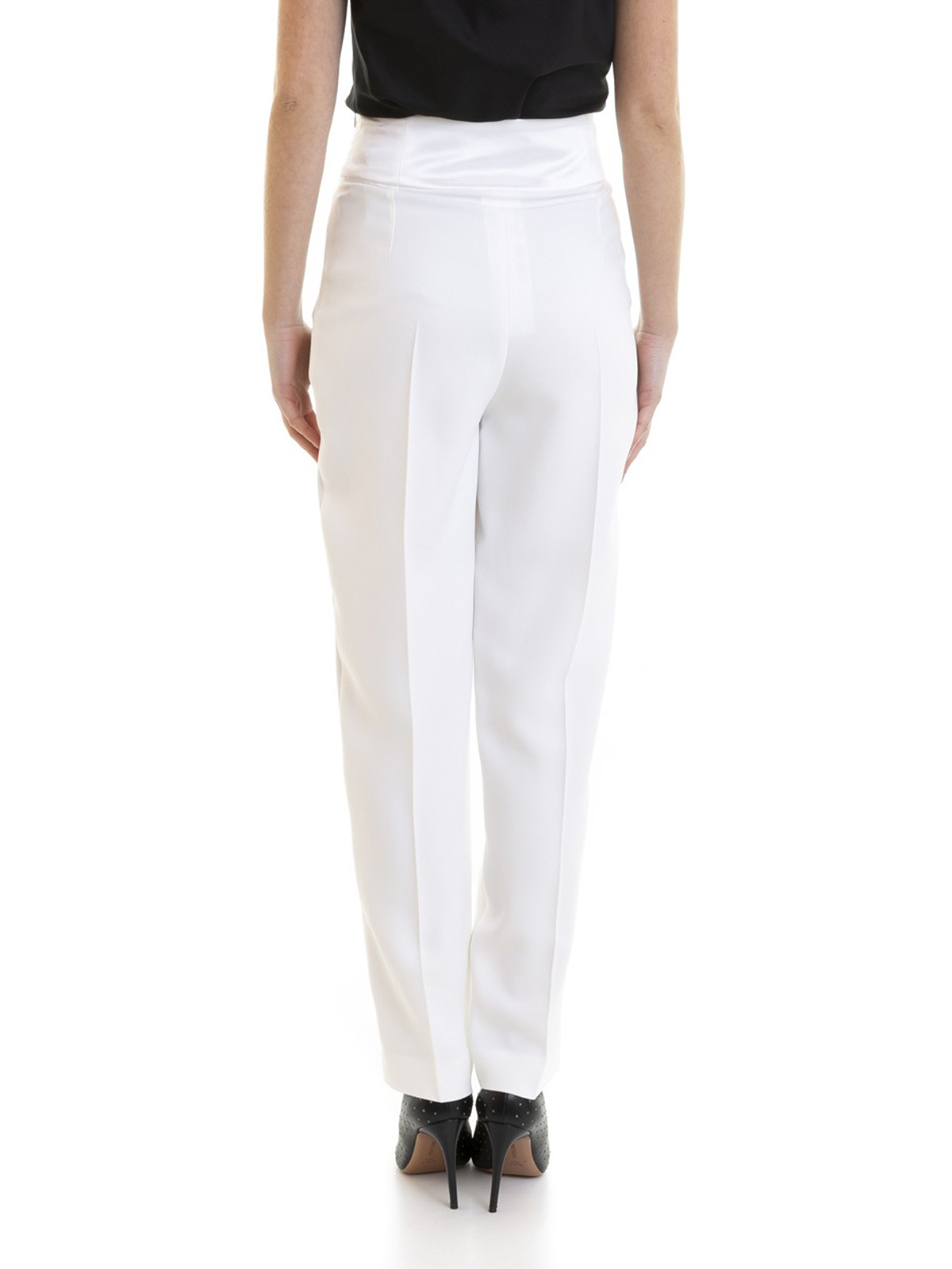 Linen large pants Armani Jeans White size 44 IT in Linen  16668209