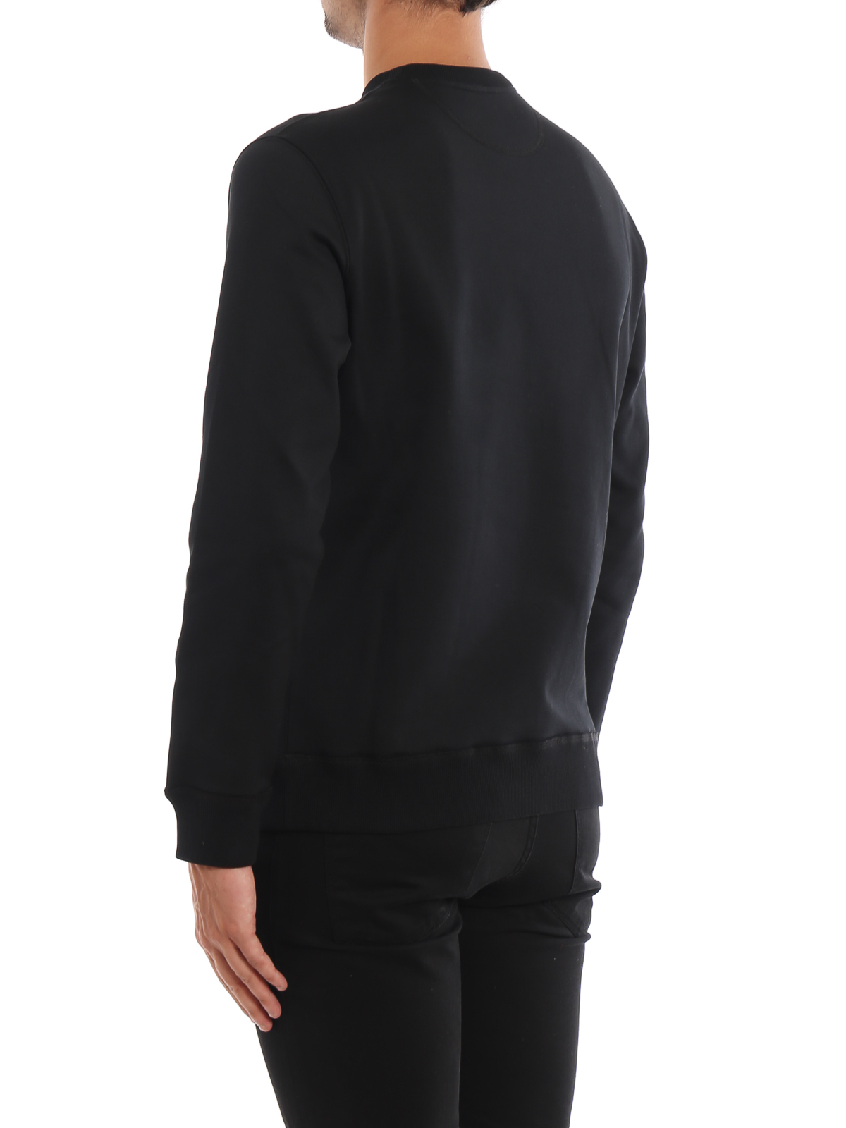 VIP【関税送料無料】希少 Valentino Garavani sweatshirt Valentino Garavani Oversized V logo print black sweatshirt