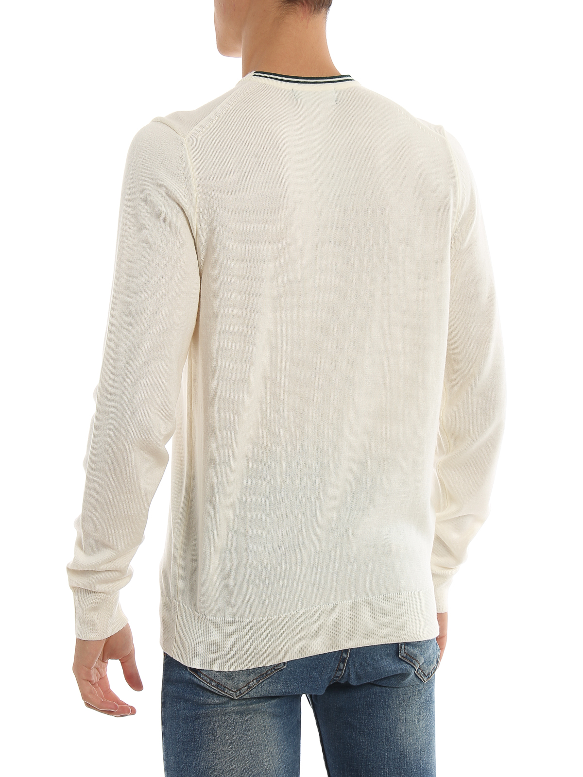 Fred perry white on sale sweater