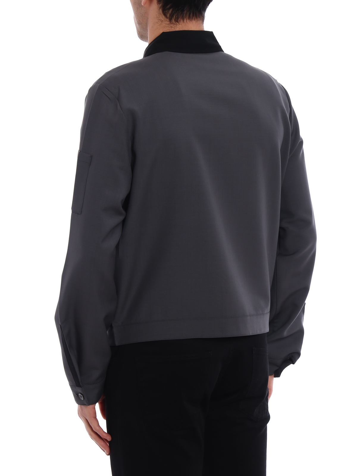 Prada Wool and mohair blend jacket - Dark Grey | SGN7141QRZF0284