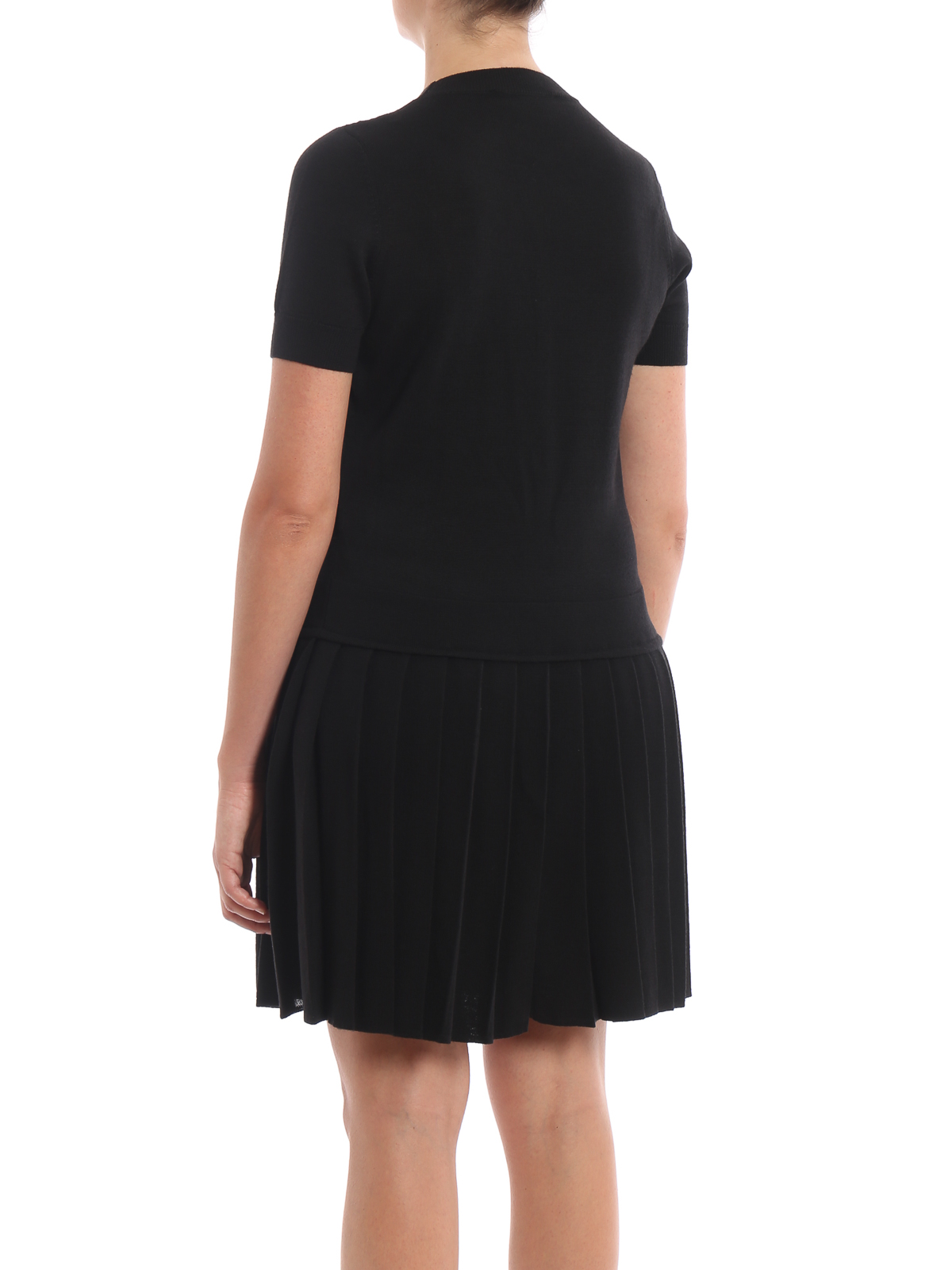 【送料&関税込】Moschino Wool-blend Dress Love Moschino Wool blend dress with pleated skirt