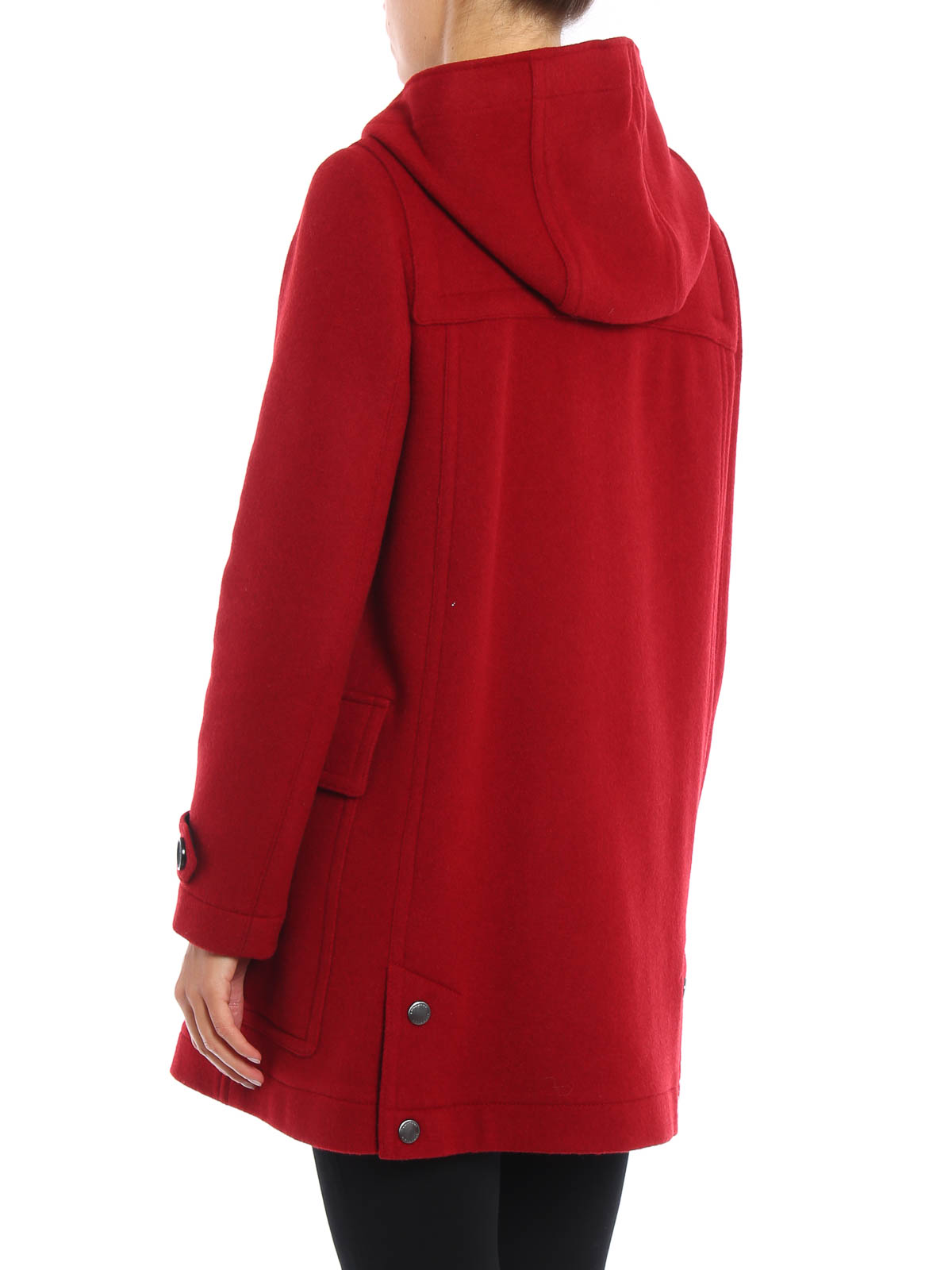 manteau rouge court femme