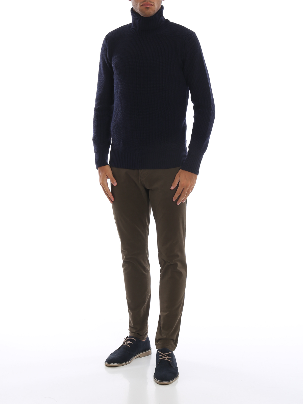 C.P. COMPANY DOLCEVITA IN LANA A COSTE Uomo Navy