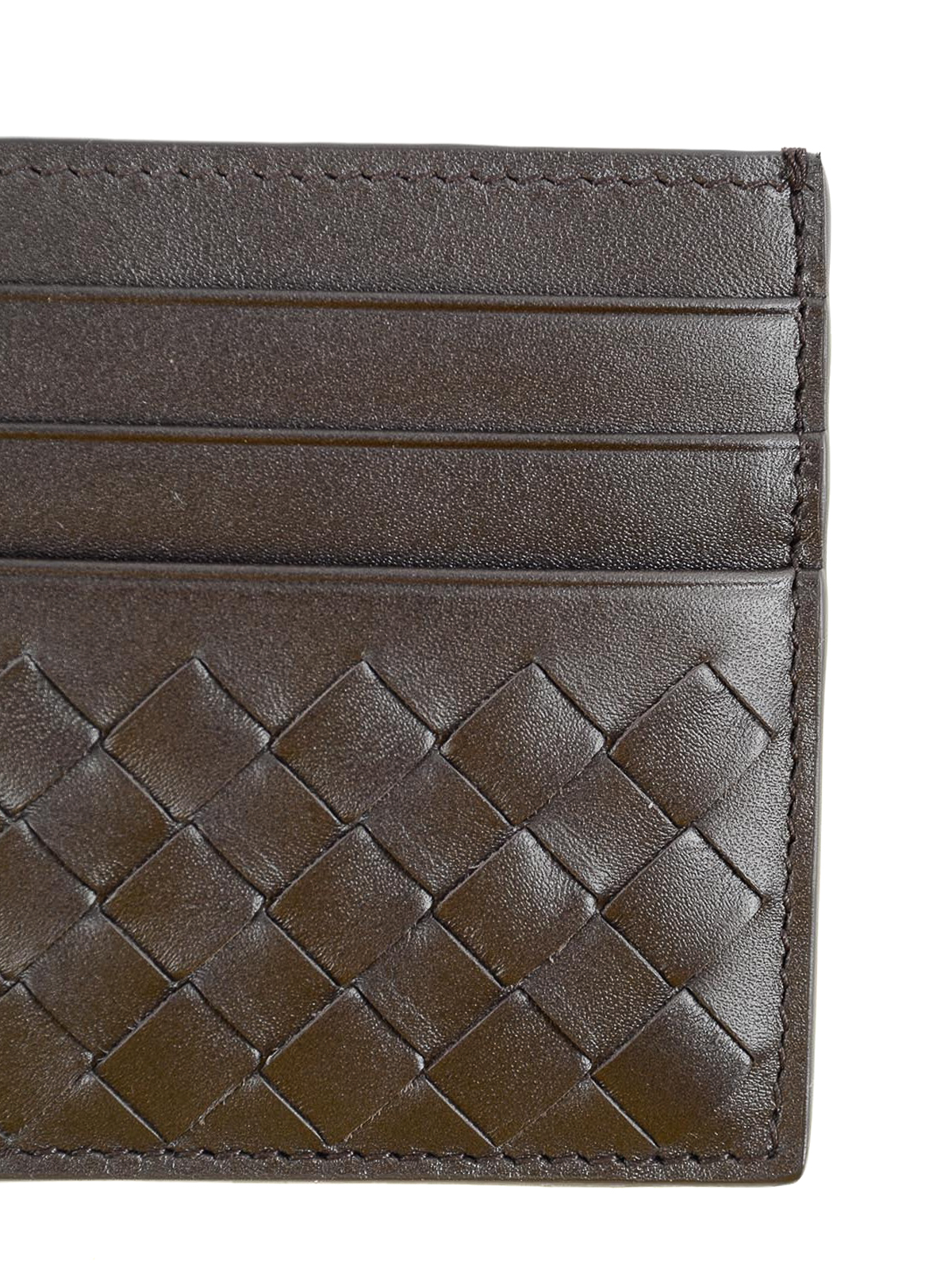 Wallets purses Bottega Veneta Woven leather card holder 162150V46512006