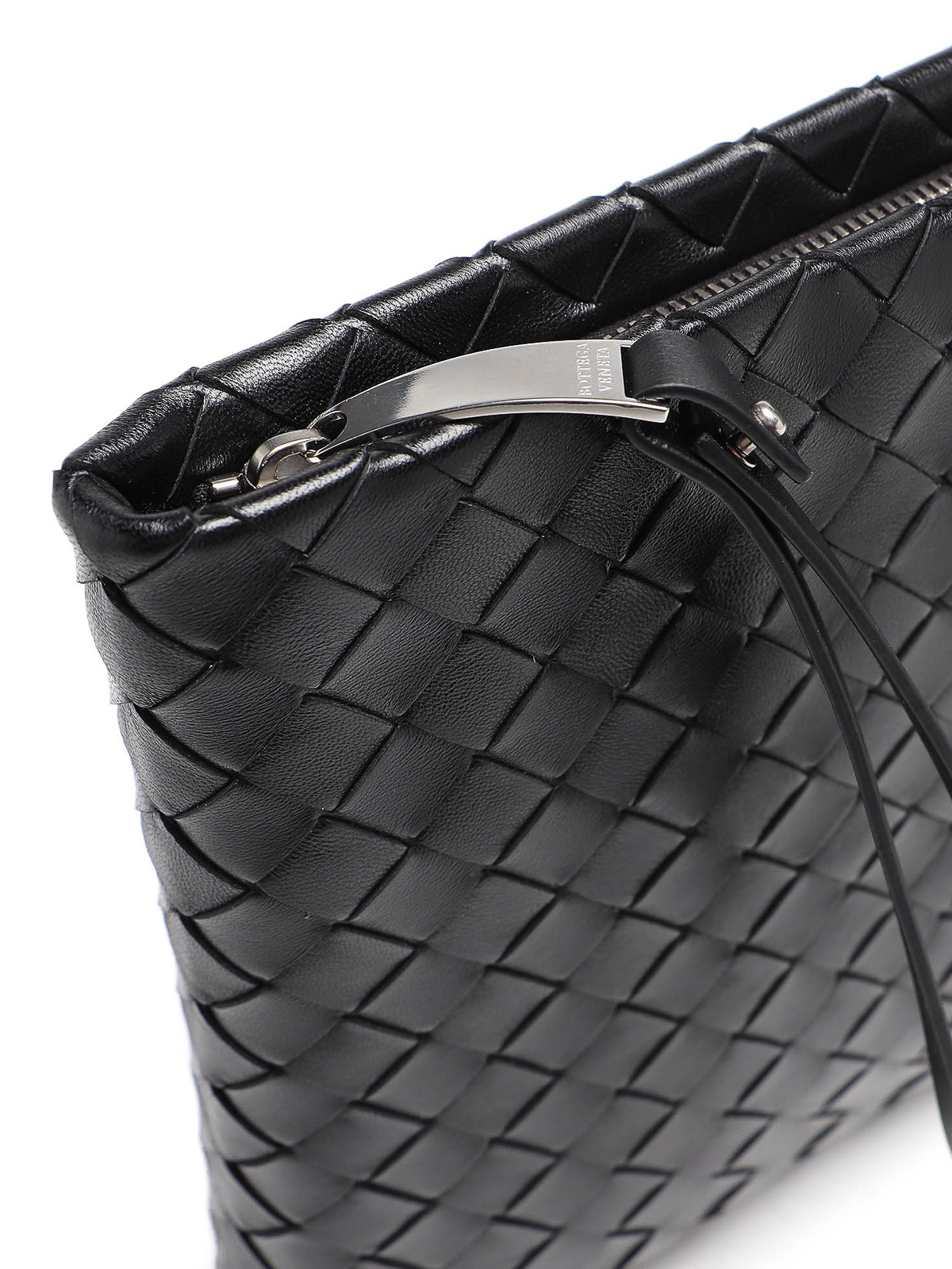 Bottega Veneta Black Intrecciato wrist Pouch