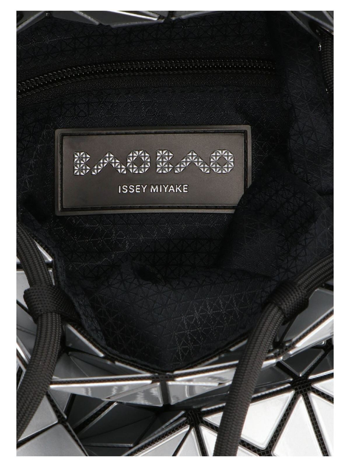 Silver Wring drawstring PVC bucket bag, Bao Bao Issey Miyake