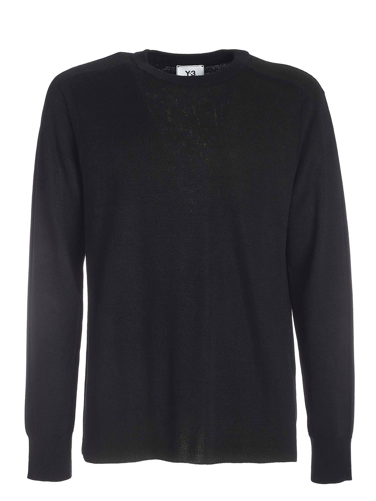 Y-3 CL KN pullover in black - Black - Men|FM1155 | thebs.com