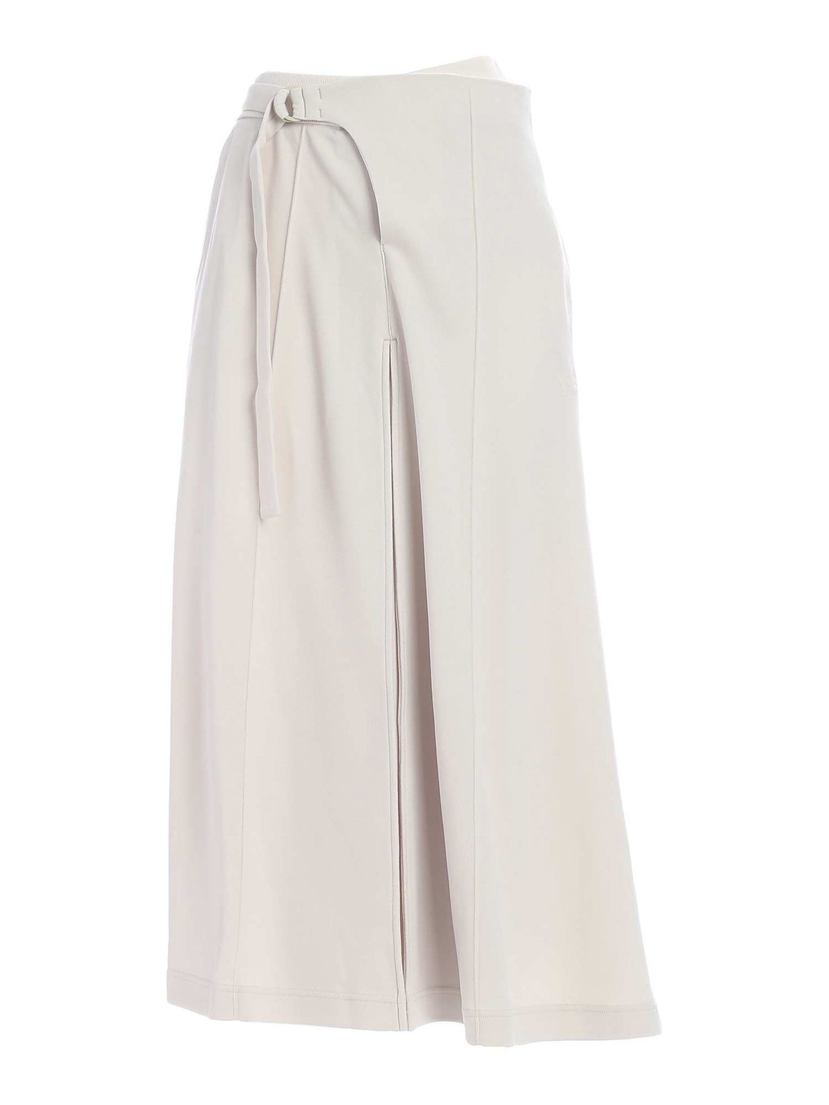 Classic Tailored Track skirt in ecru color