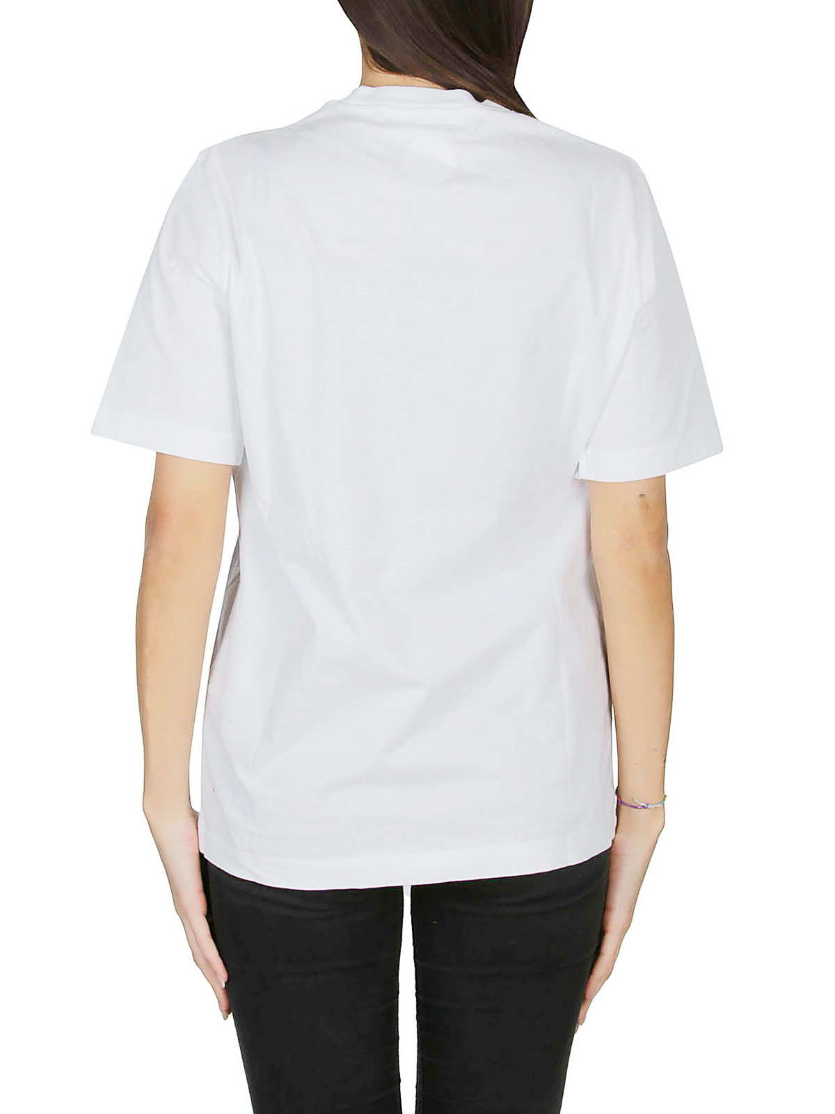 Tシャツ・カットソー DSQUARED2 Woman T-Shirt White S75GD0452D20020 100 DSQUARED2 Dog Print T-shirt | White | FARFETCH