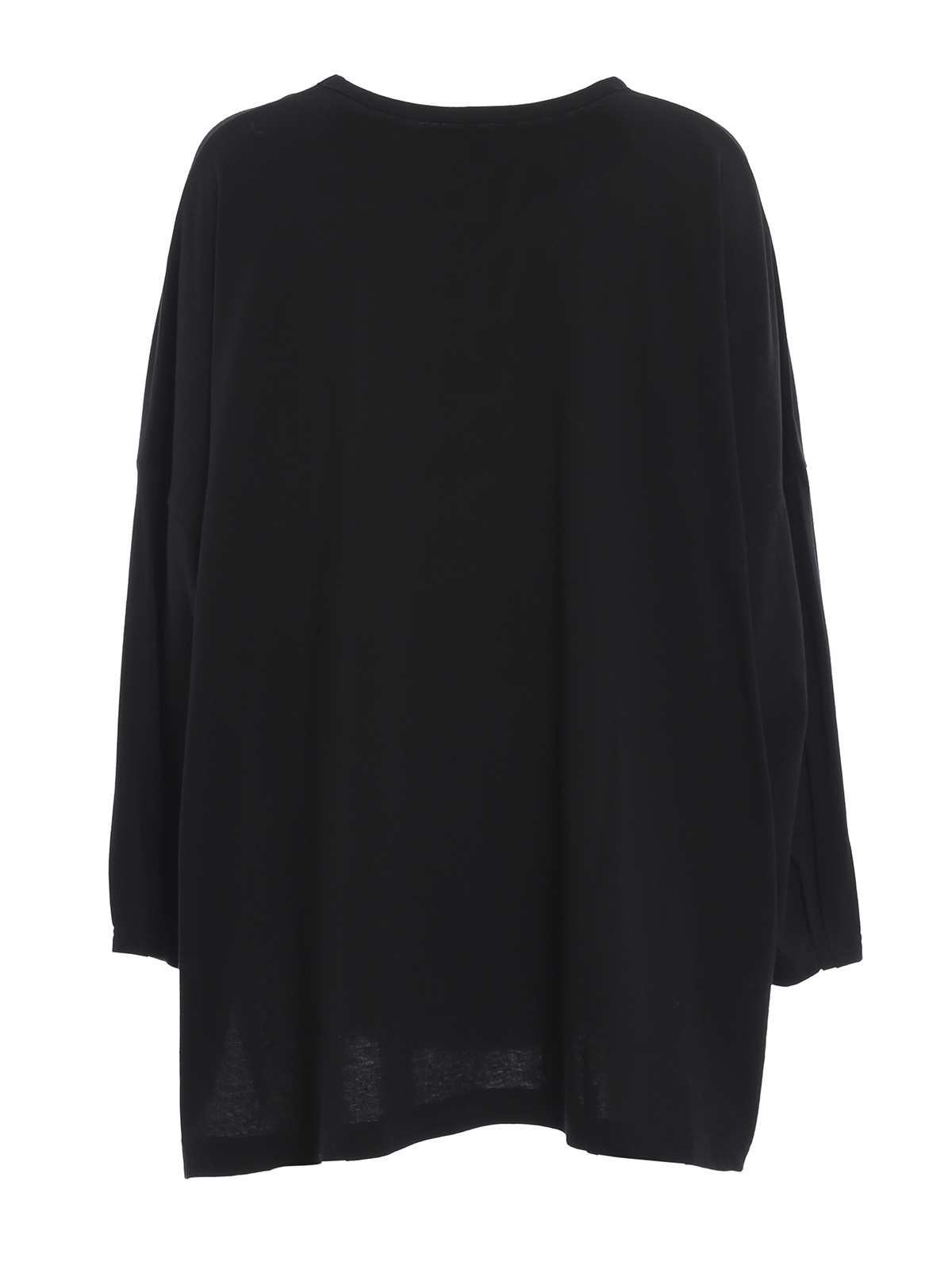 Yohji Yamamoto Oversized long sleeve T-shirt - Black|T61077BLACK