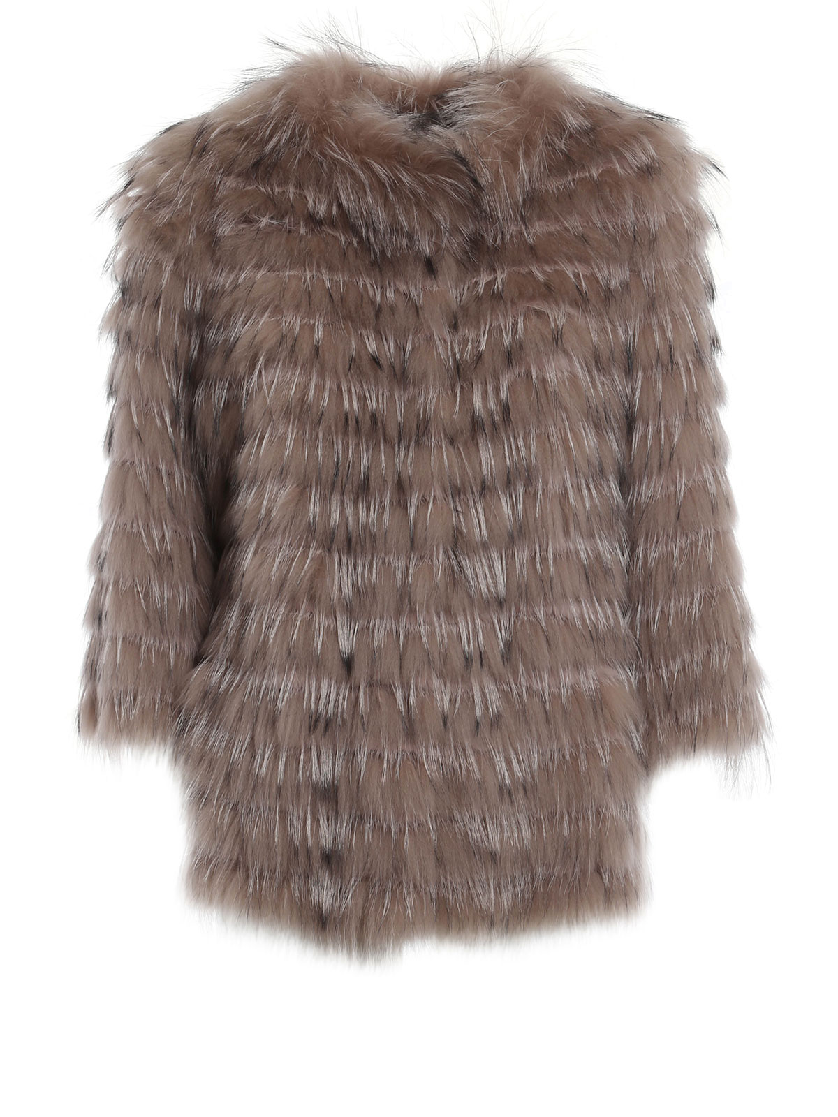kever Dankzegging metro Fourrure Yves Salomon - Round neck fur short coat - 6WYV76162FCJEA5006