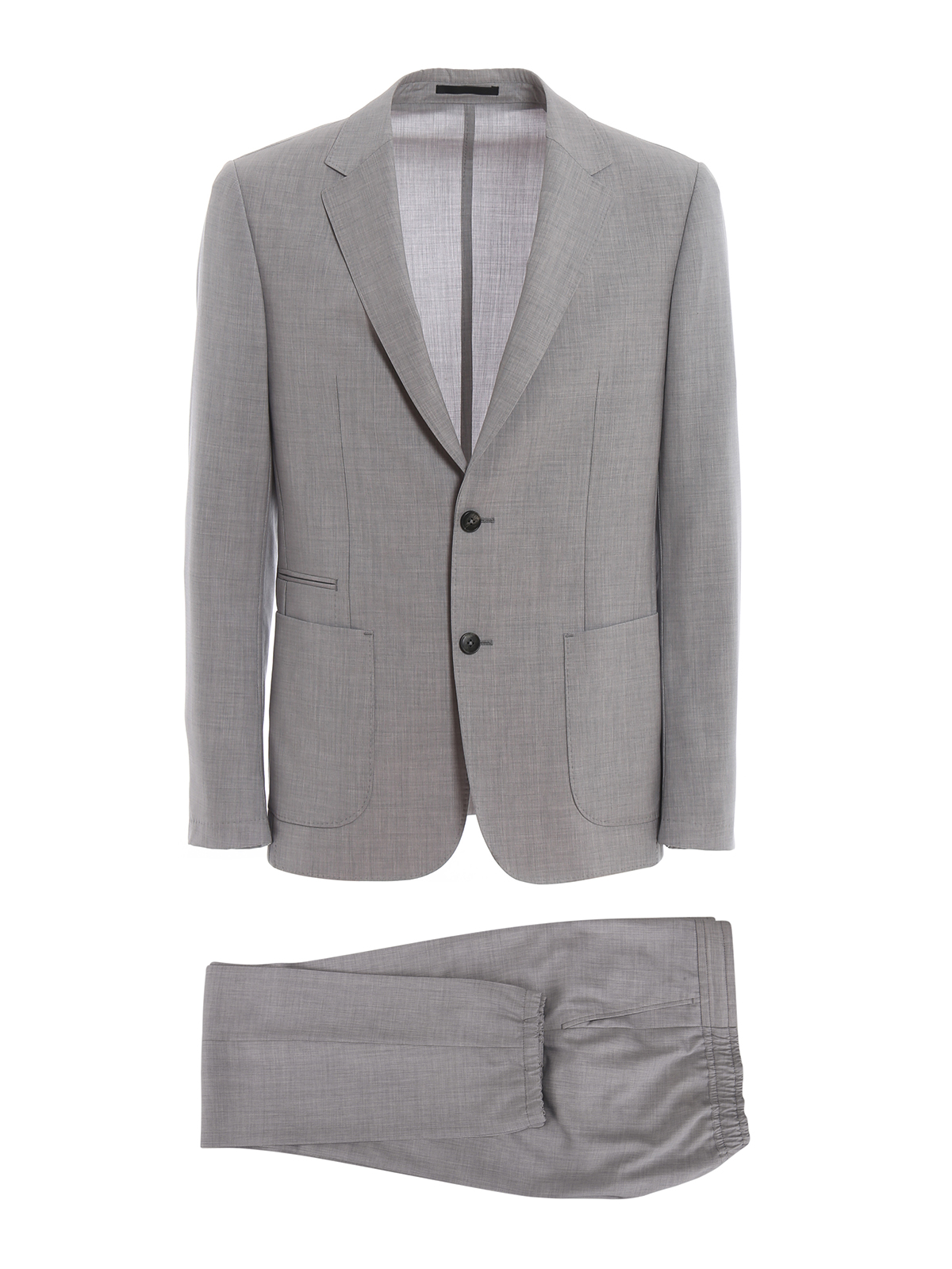 Casual suits Z Zegna - Pearl grey Techmerino Wash&Go suit