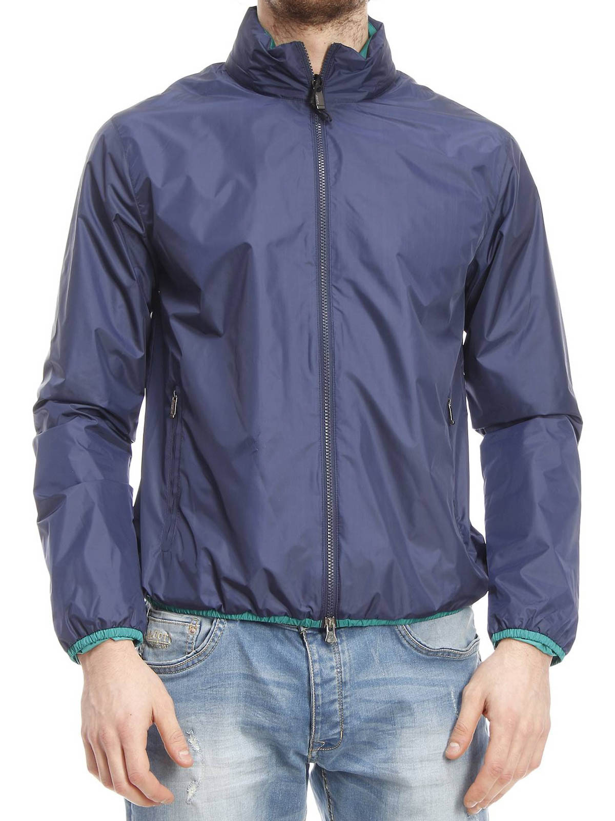 Z Zegna Nylon bomber jacket - Dark Blue - Men|ZZ005VI016B08