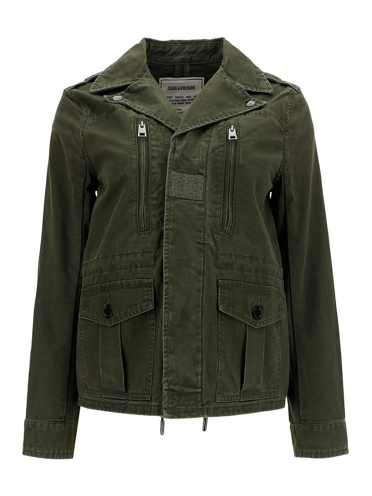 Zadig&Voltaire デニムジャケット - ダークグリーン|SKCO3401FKAKI