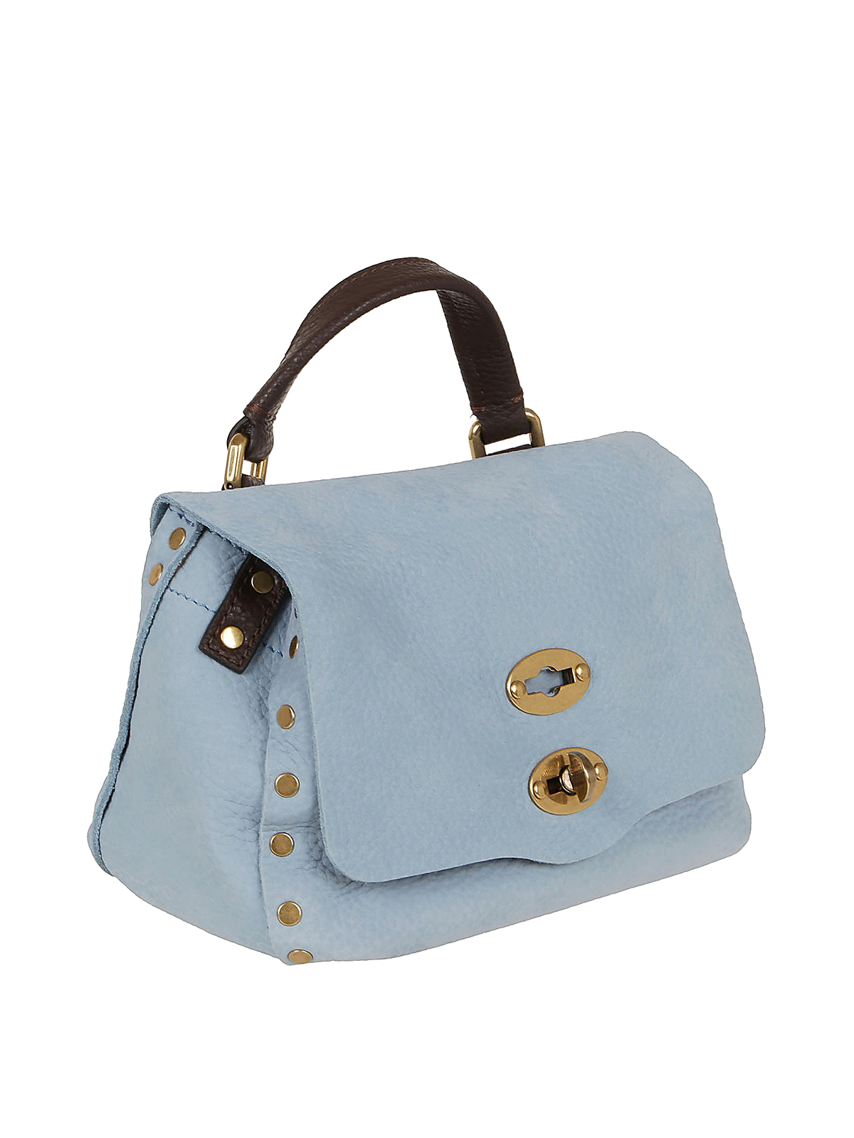 Zanellato Women's Postina Leather Crossbody Bag Blue
