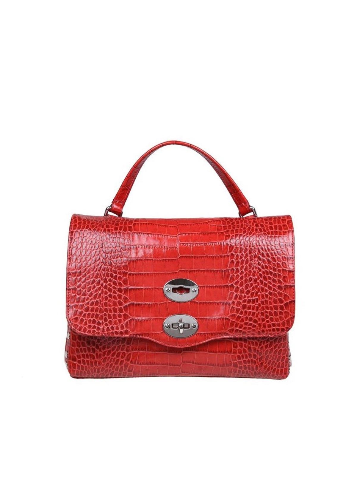 Totes bags Zanellato - Postina Baby Ritratto bag in red