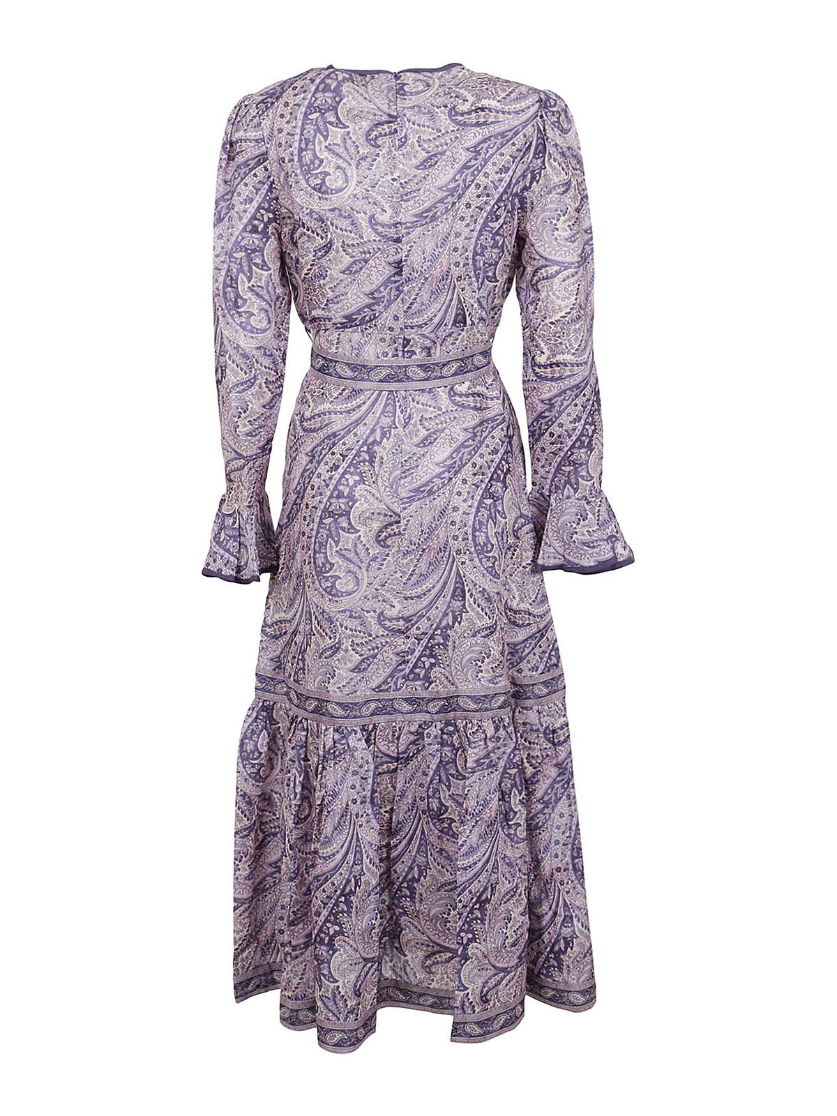 zimmermann purple paisley dress Zimmermann Anneke Paisley Linen Maxi Dress in Purple