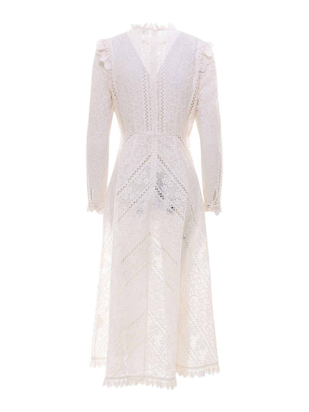 Zimmermann Brighton lace dress - White - Women|9299DBRGIVORY