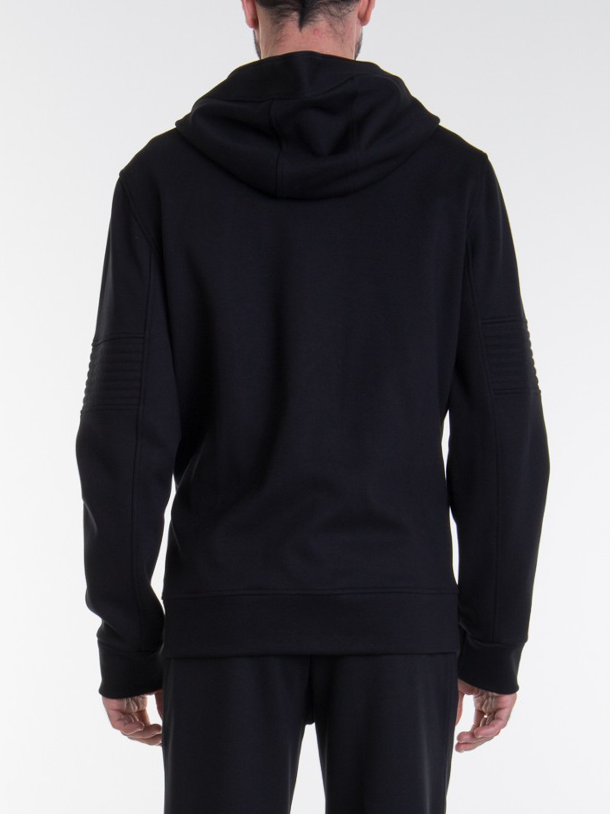 Neil Barrett Zip pocket hoodie - Black - Men | BJS659P563S01